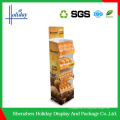 La caja de papel al por mayor modificada para requisitos particulares supermercado caliente del soporte de la torta, la fábrica del estante de exhibición del pan del caramelo del bocado directamente